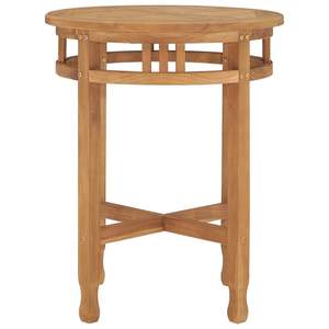 Petite table de bistrot en teck massif, mobilier d'extérieur durable - Product Image 3