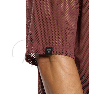 Camiseta de malla personalizada para hombre, estilo urbano, de secado rápido, hip hop, al por mayor, OEM, a la moda, del mejor fabricante - Product Image 4