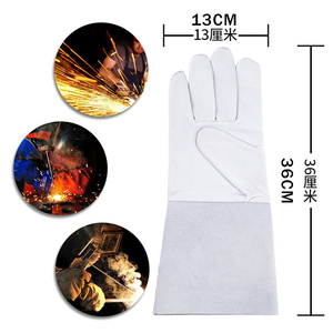 Flexible Custom Welding <b>Gloves</b> Twill Style Bamboo/Cotton Elbow-length Four Seasons Outdoor Use Precision Heat-Resistant <b>Gloves</b> - Product Image 4