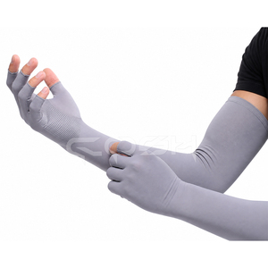 Gants de protection UV pour les bras entiers, manches de protection solaire sans doigts pour hommes et femmes - Product Image 1