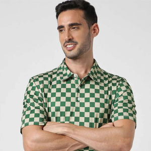 Polo de Manga Corta con Rayas en el Cuello y las Mangas, Color Blanco, Tela PK, Nueva Tendencia, Polo de Golf para Hombre, OEM, Doble Jersey - Product Image 5