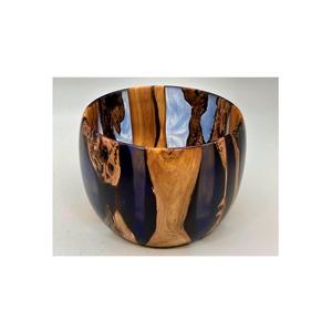Tazón Hecho a Mano de Resina Epoxi y Madera de Acacia con Diseño de Madera Natural para Decoración de Mesa de Comedor de Boda de Lujo, Uso en Interiores del Hogar - Product Image 3