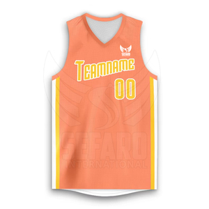 Uniforme de basket-ball réversible sur mesure en stock, couleur unie, uniforme de basket-ball réversible - Product Image 5
