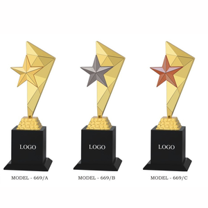Exquisite Golden Star Metal <b>Trophy</b> For Corporate Sports And Academic Recognition Elegant Achievement Award To Inspire Greatness - Product Image 2