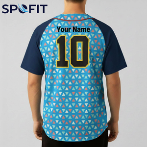 Personaliza tu Camiseta Deportiva de Béisbol con Nombre y Números de Equipo, 100% Poliéster Transpirable, Impresión por Transferencia de Calor - Product Image 3