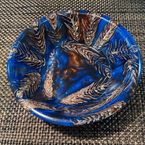 Handmade wood resin bowl epoxy <b>decorative</b> fruit bowl modern home decor <b>kitchen</b> table centerpiece gift <b>item</b> - Product Image 1