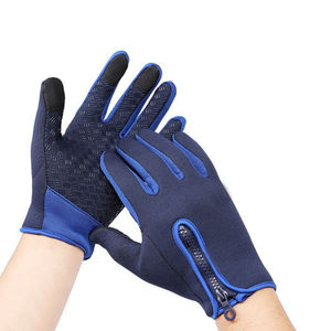 Gants de karting en cuir pour hommes, imperméables, coupe-vent, compatibles écran tactile, chauds, auto-chauffants, à doigts entiers, pour la conduite hivernale et le cyclisme - Product Image 4