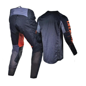 เสื้อเจอร์ซีย์สำหรับขี่มอเตอร์ไซค์แขนยาวสำหรับผู้ชาย สีแดง ดำ ขาว พิมพ์ลายด้วยความร้อน แห้งเร็ว ระบายอากาศได้ดี ป้องกันรังสียูวี ผลิตจากโพลีเอสเตอร์ 100% - Product Image 6