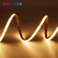 Bande LED COB personnalisable à intensité variable 12V 24V haute densité pour éclairage encastré résidentiel et décoration linéaire de bureau CRI90 Étagère