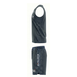 Ensemble de maillots d'entraînement de basketball respirants, personnalisables (couleurs et logo), grandes tailles, pour hommes et femmes, vêtements de sport OEM ODM - Product Image 3