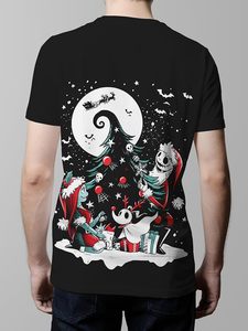 <b>Men's</b> Halloween <b>T</b>-<b>Shirt</b> Regular Tee for <b>Men</b> <b>Cap</b> <b>Sleeve</b> Novelty <b>Shirts</b>,3D Graphic Print Crew Neck Casual Top,Polyester,Black - Product Image 4