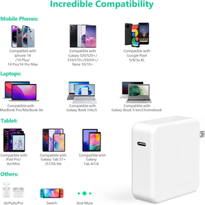 อะแดปเตอร์แปลงไฟสำหรับแล็ปท็อป USB-C 100วัตต์สำหรับ MacBook Pro Air <span class=keywords><strong>iPad</strong></span> ที่ชาร์จเร็ว100วัตต์ใหม่ - Product Image 6