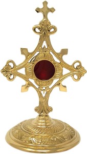 Magnifique monstrance en laiton, monstrance en laiton faite à la main, monstrance décorative pour la prière en église, les réunions et l'affichage en intérieur de la chapelle - Product Image 6