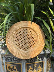 Plato de lujo de ratán con diseño de plantas, acabado pulido, apto para lavavajillas y ecológico para fiestas - Product Image 2