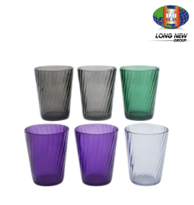 Gobelets à boire en PET OEM LONGNEW |   Vaisselle en plastique légère et réutilisable de qualité alimentaire - Product Image 3