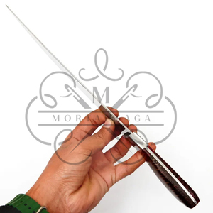 Handmade D2 Steel Fishing Fillet Knife – <b>Pine</b> Cone <b>Resin</b> Handle, Leather Sheath Tool - Product Image 4