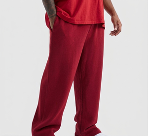 Wholesale Streetwear Joggers Heavy Cotton Vintage Wash Sweat <b>Pants</b> Factory Direct Custom Logo - Product Image 4