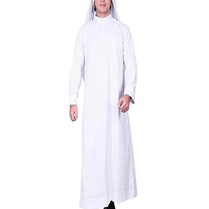 Camisa Islámica de Alta Calidad para Hombre, Diseño Saudí, Manga Larga, Largo hasta el Tobillo, Transpirable, Ecológica, de Secado Rápido, en Algodón/Personalizada - Product Image 1