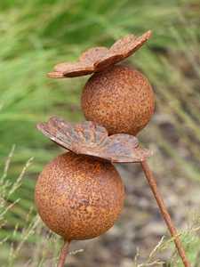 Piquets de jardin en métal rustique en forme de papillon, décoration extérieure, style simple, marqueurs de plantes en acier galvanisé pour jardin et patio - Product Image 2
