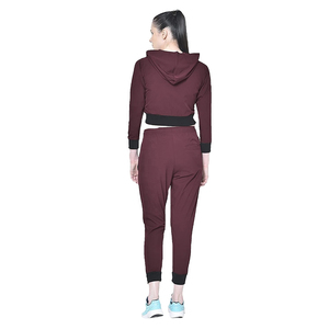 2022 Wholesale Custom Women's Winter Tracksuit Short Set Two-Piece <b>Crop</b> <b>Tops</b> Shorts Pants Outfits 100% Cotton Eco-Friendly - Product Image 3
