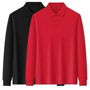 Camisas Polo de Algodón Personalizadas OEM, Manga Larga, Uniformes de Trabajo para Grupos, Impresión de Logotipo, Camisa Polo de Trabajo de Manga Larga de Algodón para Otoño e Invierno - Product Image 1