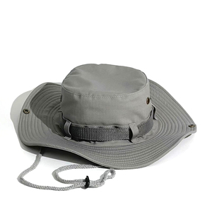 Unisex Waterproof Bucket <b>Hat</b> Solid Color Cotton Canvas Washed Hand Embroidery Adjustable Outdoor Casual Style Adult Spring - Product Image 3