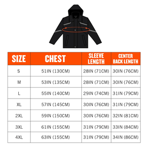 Chaqueta de Trabajo Impermeable Acolchada Fluorescente de Diseño Personalizado, Chaleco de Seguridad de Alta Visibilidad con Logotipo Reflectante Impreso - Product Image 5