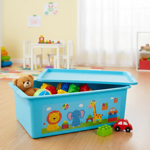 OEM Custom PP Plastic Storage Box With Lid For Closet Organizer - Product Image 5