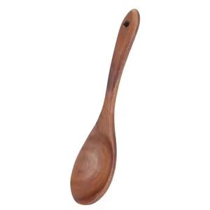 Cuchara de madera de estilo rústico, cuchara de cocina natural para mezclar arroz, curry, sopa, salsa, herramienta de cocina para restaurante - Product Image 1