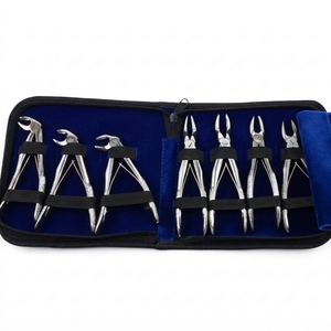 Extraction Forceps <b>Kit</b> Pedo 7Pc Set General Surgery Manual German Stainless Steel Class II CE Certified OPTITECH Instruments - Product Image 2