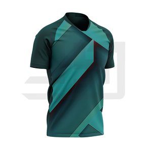 เสื้อฟุตบอลสั่งทำพิเศษ พิมพ์ลายดิจิทัล แห้งเร็ว ระบายอากาศได้ดี น้ำหนักเบา ต้านเชื้อแบคทีเรีย ผ้าฝ้าย 100% สำหรับนักกีฬา - Product Image 4