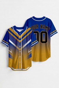 Maillot de baseball personnalisé vert et noir, uniforme d'équipe sublimé, respirant, anti-humidité, chemise de sport boutonnée, OEM - Product Image 6
