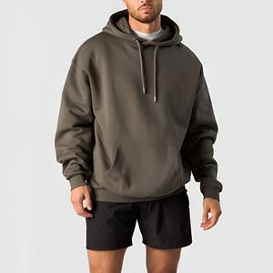 Sweat à capuche polaire premium pour homme – Confort respirant au quotidien avec capuche ajustable et poche kangourou – Motif uni – Plusieurs tailles - Product Image 2