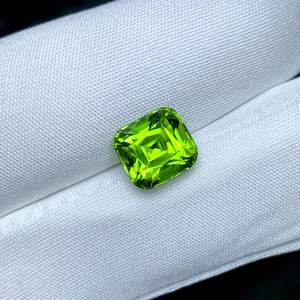 Natural Faceted Peridot Stone Vivid Green Gemstone Pakistan Origin Premium Quality Jewelry Making Stone - Product Image 1
