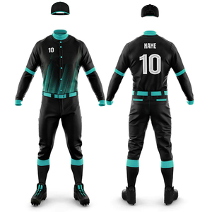 Tenue de baseball tendance avec logo personnalisé, respirante, design professionnel, confortable, durable, pour équipe - Product Image 1