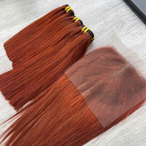 Extensiones de Cabello Liso Sedoso de Alta Calidad para Mujer, Precio de Fábrica al por Mayor, Cabello en Tendencia, Color Marrón - Product Image 4