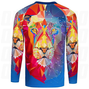 Maillots de vélo de montagne personnalisés pour hommes, chemise de course vintage de motocross, respirante, impression par sublimation, grande taille, séchage rapide, VTT BMX - Product Image 5
