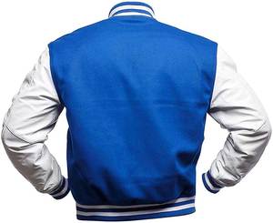 <b>Men's</b> New Fashionable Slim Fit Varsity <b>Jacket</b> Custom OEM Design with Stand Collar Quick Dry for Winter Low MOQ High Street Style - Product Image 3