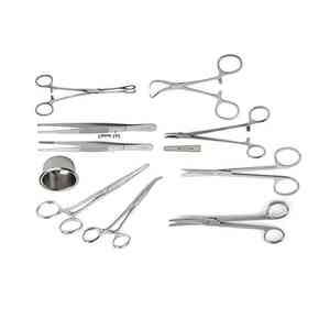 Juego de Instrumentos Quirúrgicos Manuales de Acero Inoxidable de Alta Calidad, 10 Piezas, para Cirugía General, Pinzas, Disección - Product Image 2