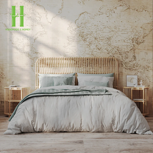 Meilleure Vente : Lit en Rotin avec Tête de Lit Simple et Panneaux de Tête de Lit – Idéal pour la Maison et l'Hôtellerie – Vente Directe Usine – Rotin 2026 - Product Image 5