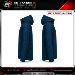 Veste coupe-vent unisexe personnalisée OEM, imprimée, bleu marine et vert sarcelle, à capuche, imperméable, pour l'extérieur, avec doublure en maille respirante - Product Image 5