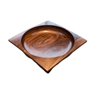 Handcrafted Solid Wood Live Edge Tray | Premium Wooden Serving Board for <b>Table</b> Styling, Hotel <b>Buffet</b> & Home Dining - Product Image 3