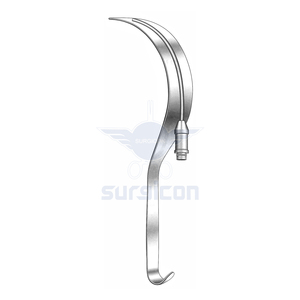 Retractor Deaver de 30 cm (12 Pulgadas) de Ancho y 50 mm con Iluminación de Fibra Óptica, Retractor Quirúrgico Reutilizable de Acero Inoxidable - Product Image 1