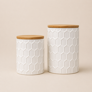 Elegant Minimalist <b>Storage</b> Canister Airtight Lid Moisture Seal Smooth Finish Durable <b>Kitchen</b> Counter Organizer Container - Product Image 6