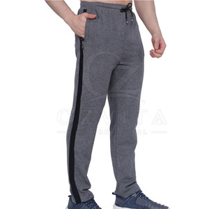 Pantalon de sport pour homme sur mesure, coupe droite, respirant, 100 % coton, ajustement fuselé, écologique, séchage rapide pour l'entraînement - Product Image 2