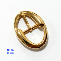 Boucle de ceinture ovale personnalisée en alliage de zinc pour sangle de bagage en cuir, 24 mm