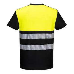 Custom Made High Visibility Hi Vis Security T-Shirt Short Sleeves Reflective Safety Clothing Workwear T-Shirts - Product Image 2