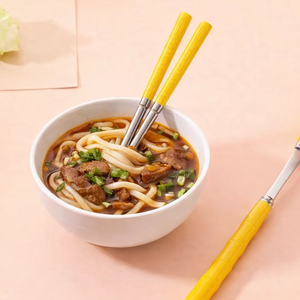 ชุดช้อนส้อมแบบใช้ซ้ำได้ เป็นมิตรกับสิ่งแวดล้อม ปราศจากสาร BPA ด้ามจับทนทาน ชุดอุปกรณ์รับประทานอาหารคุณภาพสูง ชุดช้อนส้อมขัดเงา - Product Image 4