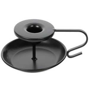 Golden <b>Brass</b> <b>Candlestick</b> <b>Holder</b> with Tray Heat Resistant for Home Decoration - Product Image 6