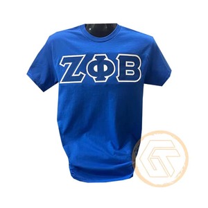 เสื้อยืดคอตตอน Zeta Phi Beta แบบขายส่งสั่งทำได้ คุณภาพสูง ไซส์ XL เสื้อผ้าลำลองสำหรับชมรมสตรี ระบายอากาศได้ดี แขนสั้น - Product Image 1